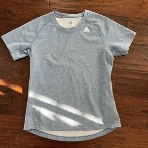 Blue Adidas Athletic Shirt Aeroready Stretch Size XS